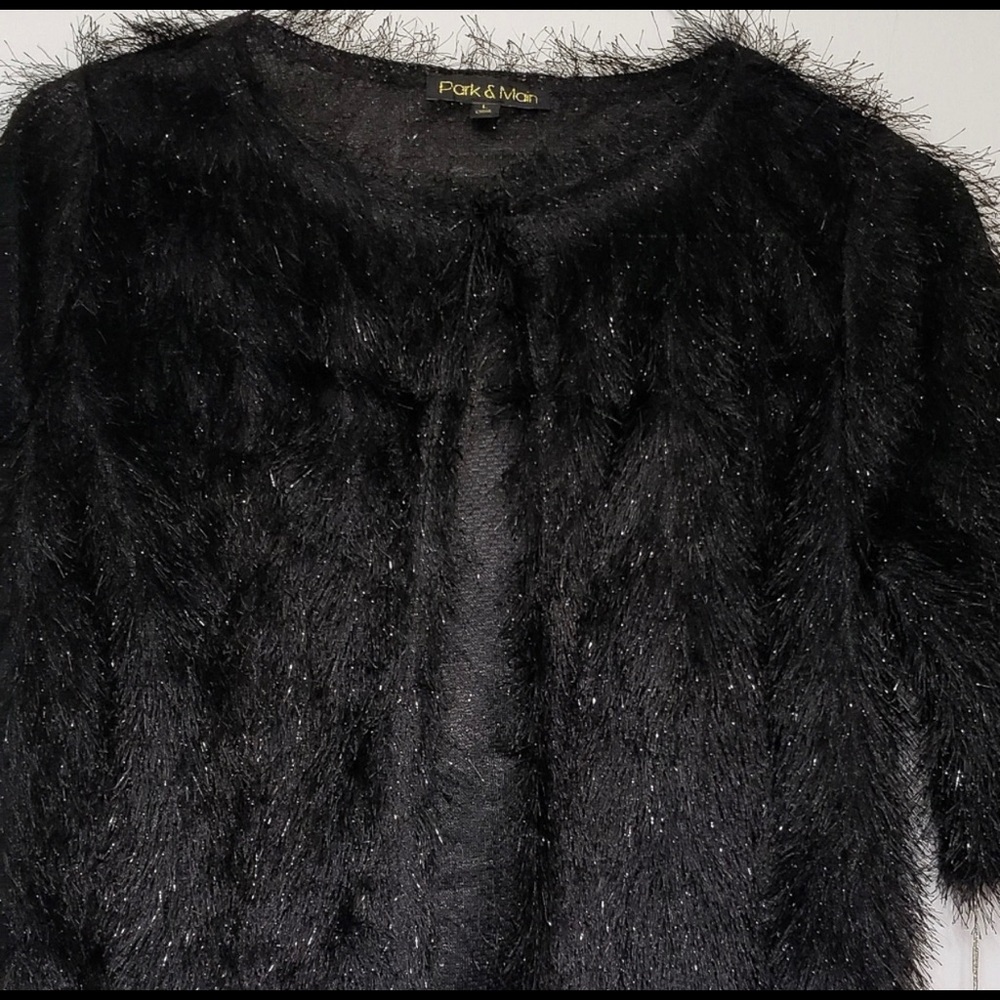 Beautiful feather-like formal dress jacket